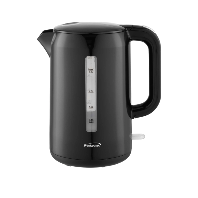 Brentwood 2.2L Electric Plastic Kettle- Black