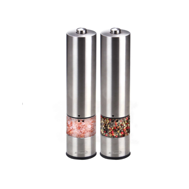 Brentwood Electric salt and Pepper Mills- Stainless Steel