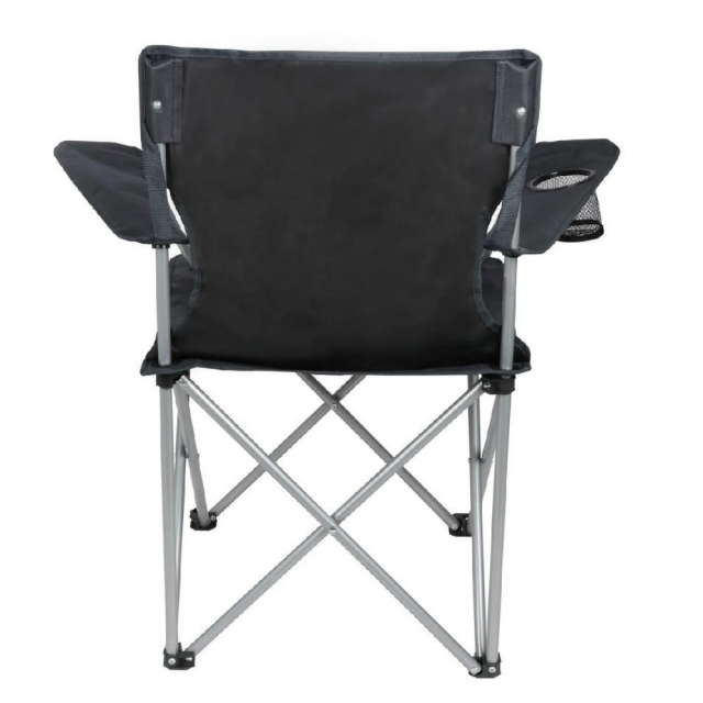Ozark trail Quad folding camp chair with cup holder, black